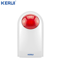 Kerui J008 Flash syrena zewnętrzna zewnętrzna wodoodporna syrena dźwiękowa światło stroboskopowe syrena alarmowa dla System alarmowy do domu 1